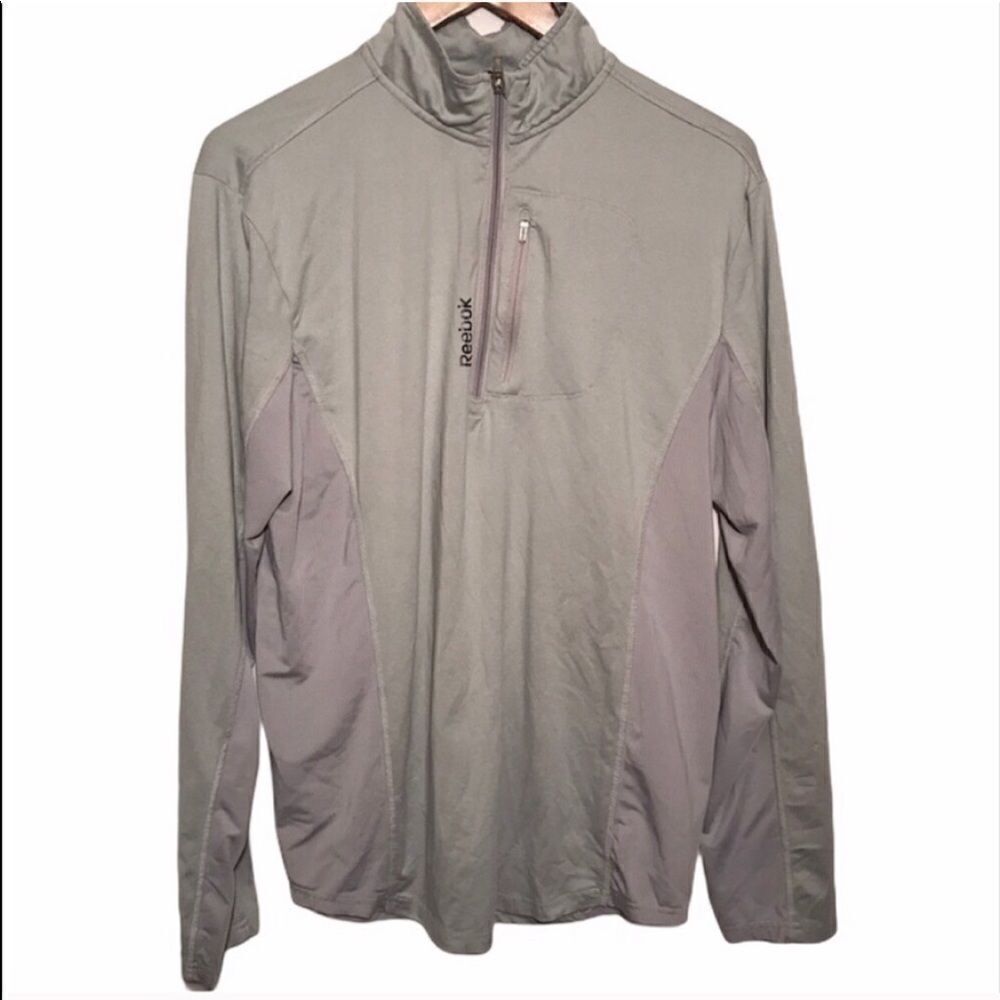 Men’s Reebok Grey 1/4 Zip Pullover Jacket
